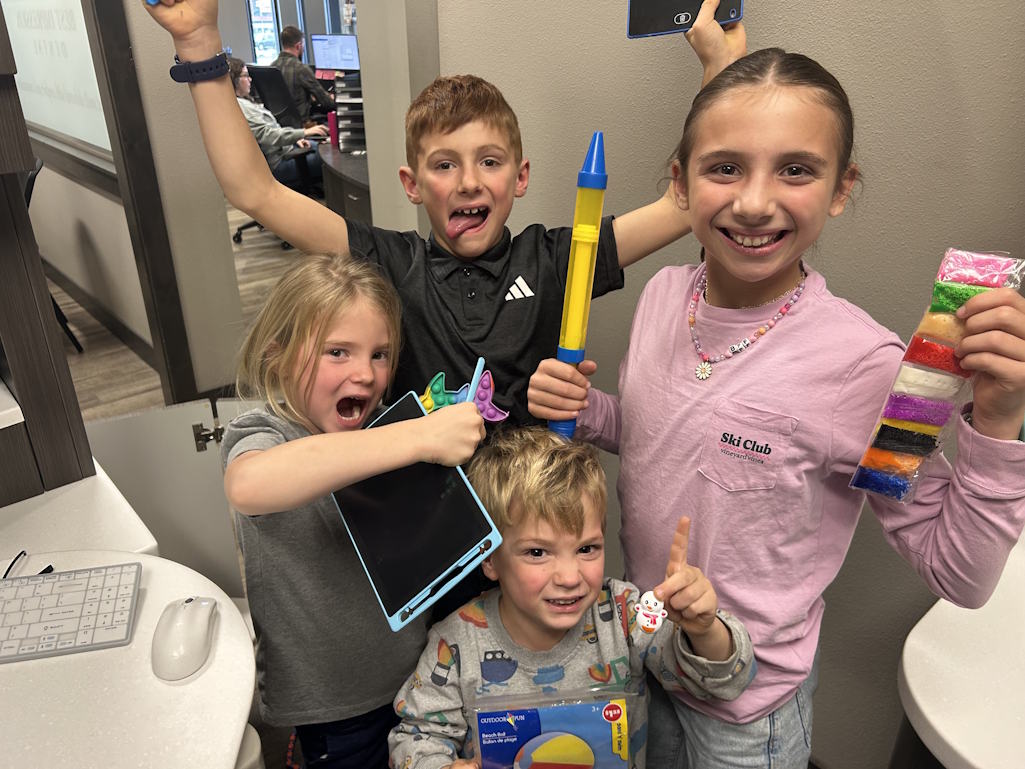 Kids at the dental office